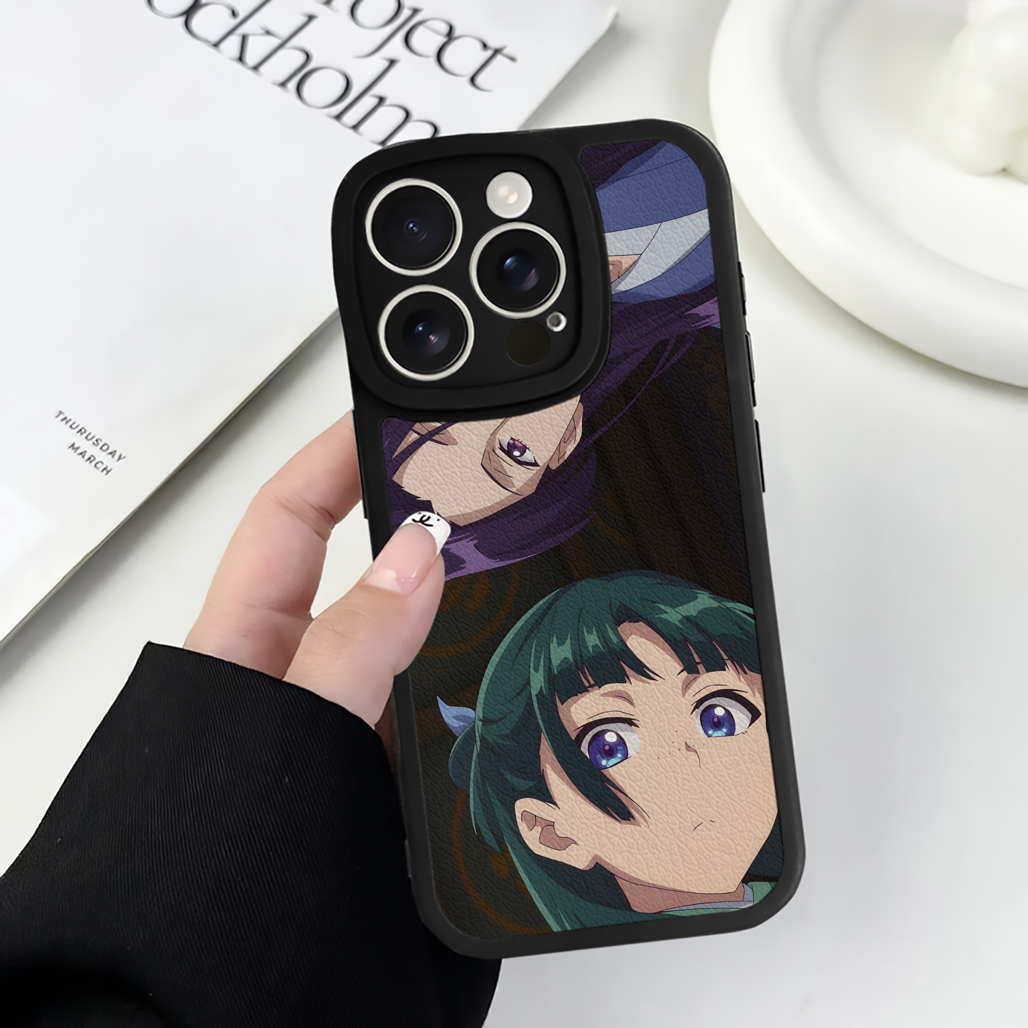 薬屋のひとりごと The Apothecary Diaries 【iPhone 16シリーズ対応】シリコンスマホケース（レザー調） 材質：シリコン